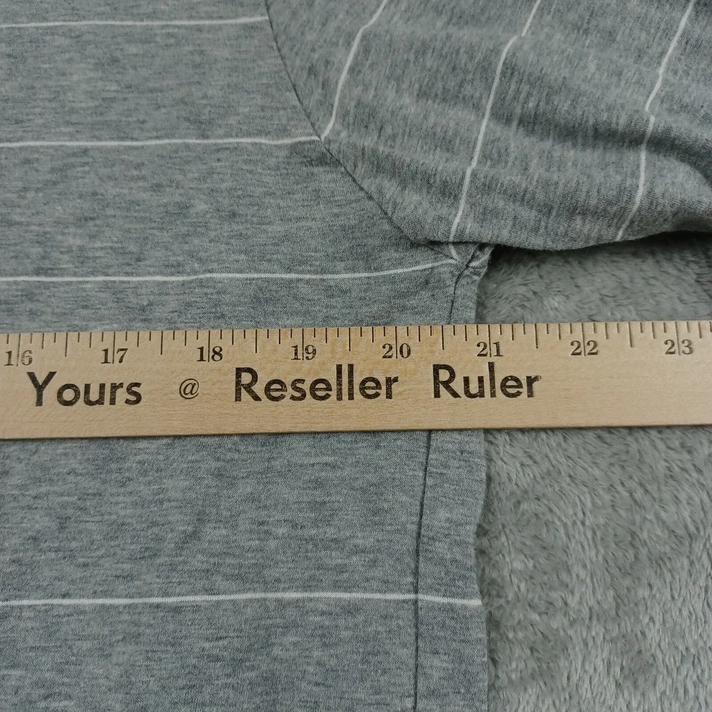 Polo Ralph Lauren Shirt Men Medium Gray Striped Golf‎ Pima Cotton Vintage
